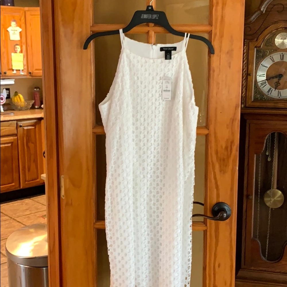 White eyelet dress